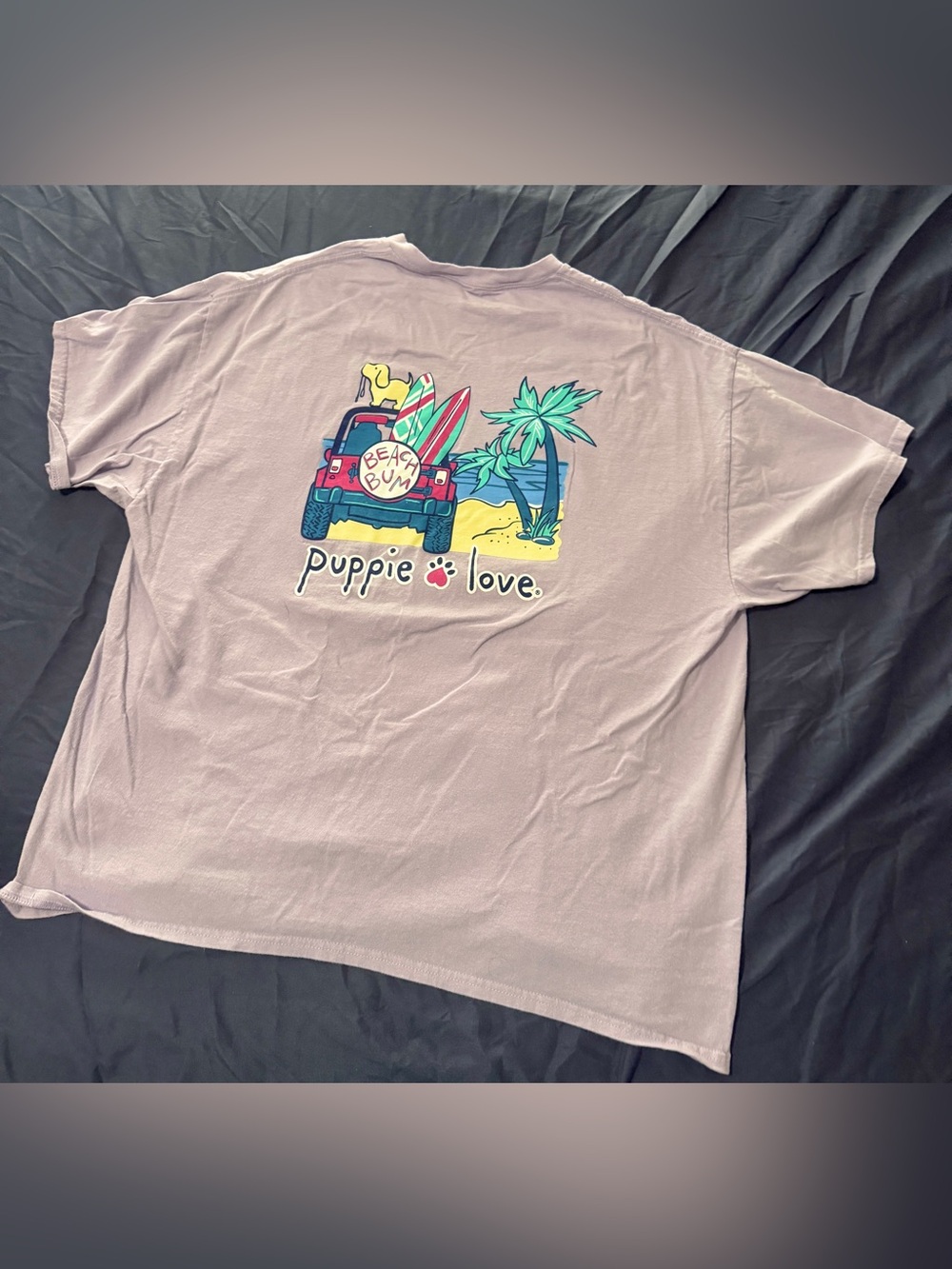 Puppie Love Pink 'Beach Bum' Graphic Tee